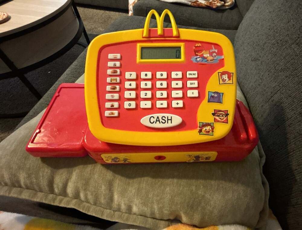Vintage Mcdonalds 2004 Cash Register Toy